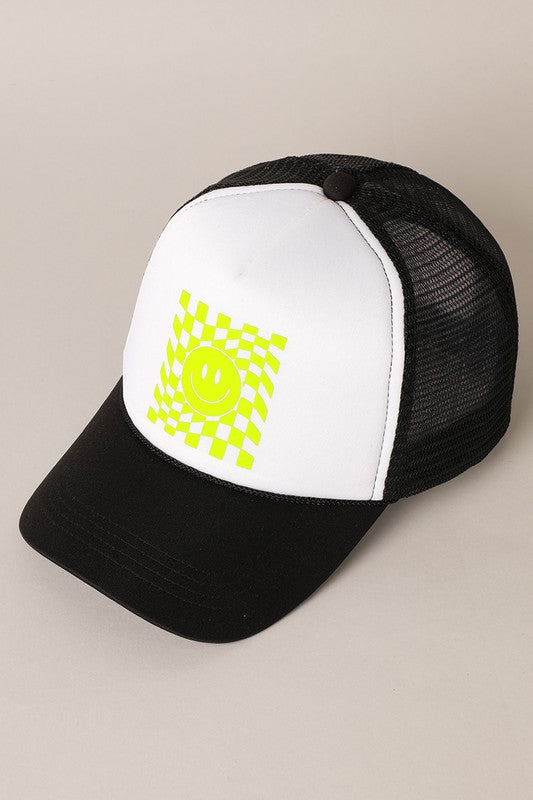 HAPPY FACE TRUCKER HAT