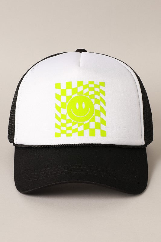 HAPPY FACE TRUCKER HAT